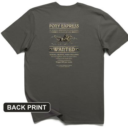 Pony Express Poster Back Print T-Shirt