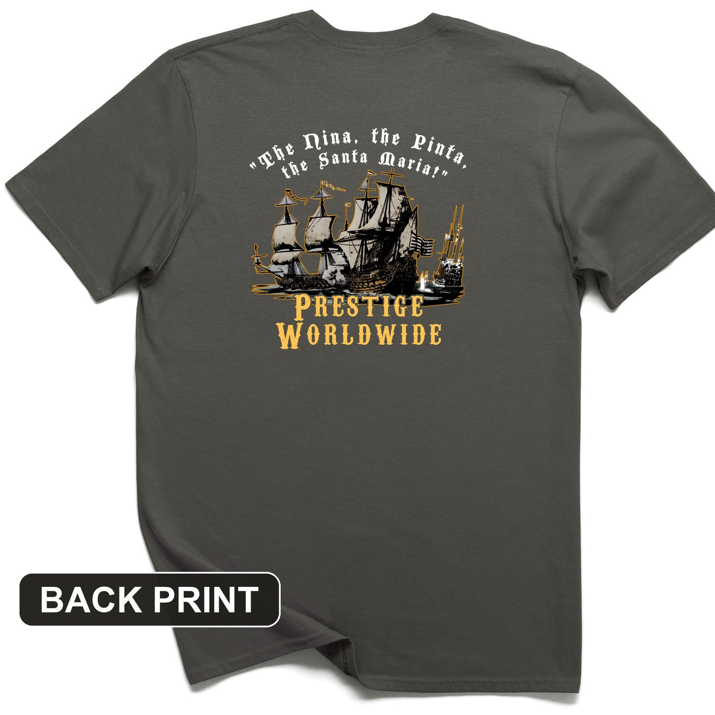 Prestige Worldwide Back Print T-Shirt