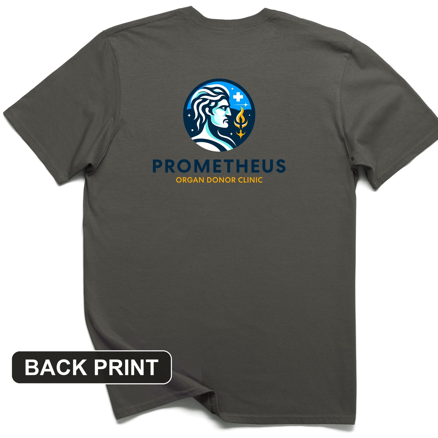 Prometheus Organ Donor Clinic Back Print T-Shirt