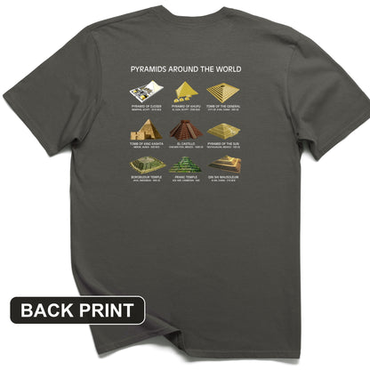 Pyramids of The World Back Print T-Shirt