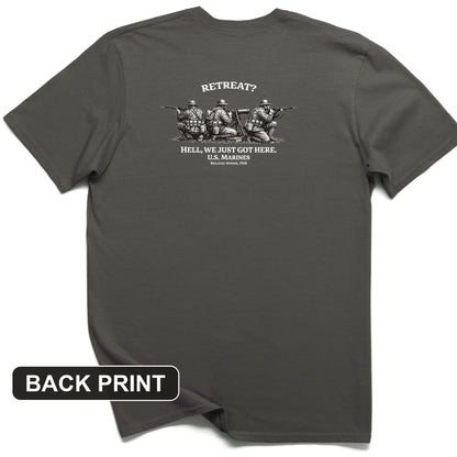 Retreat Hell Back Print T-Shirt