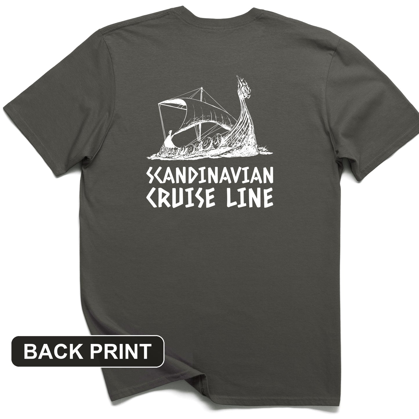 Scandinavian Cruise Line Back Print T-Shirt