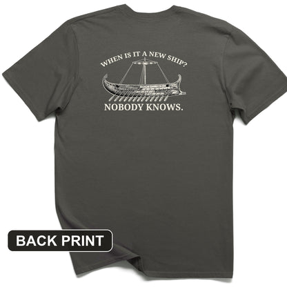 Ship of Theseus Back Print T-Shirt