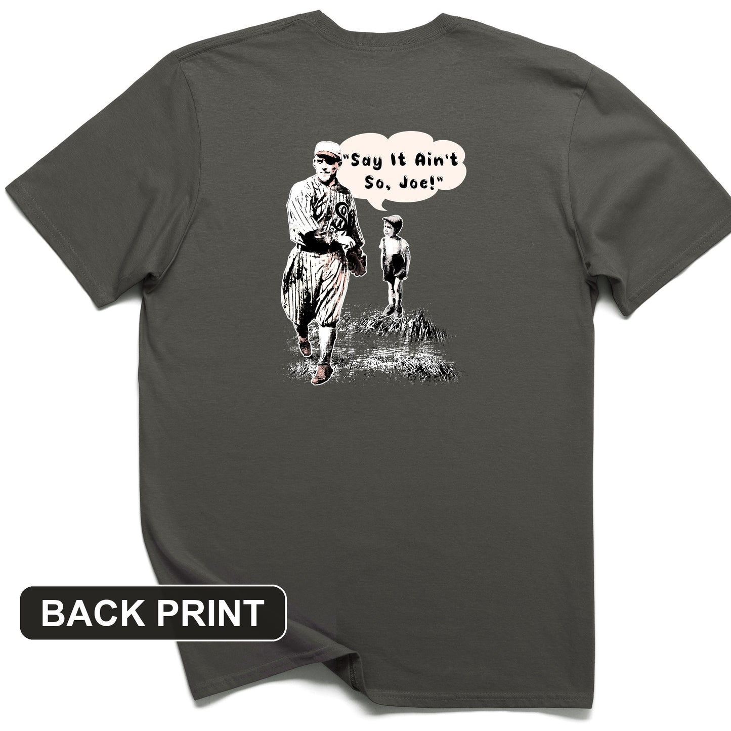 Shoeless Joe Jackson Back Print T-Shirt