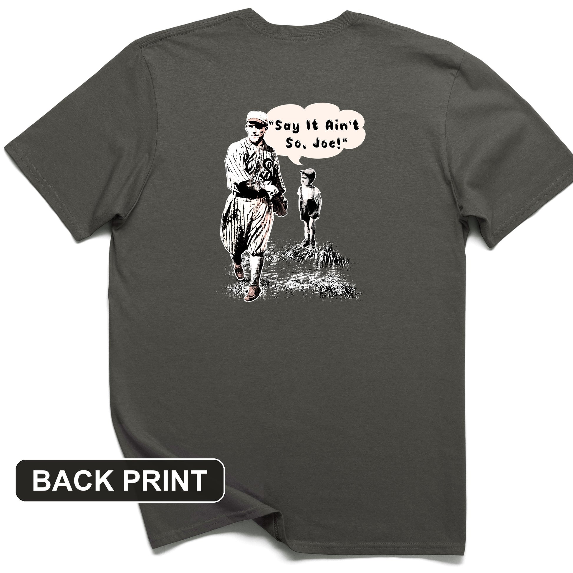 Shoeless Joe Jackson Back Print T-Shirt