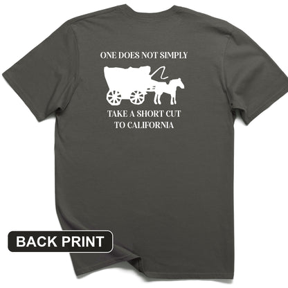 Shortcut to California Back Print T-Shirt