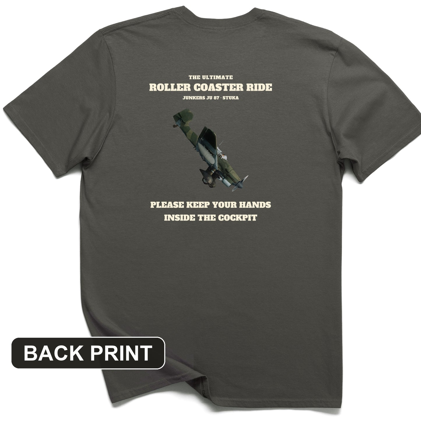 Stuka Roller Coaster Ride Back Print T-Shirt