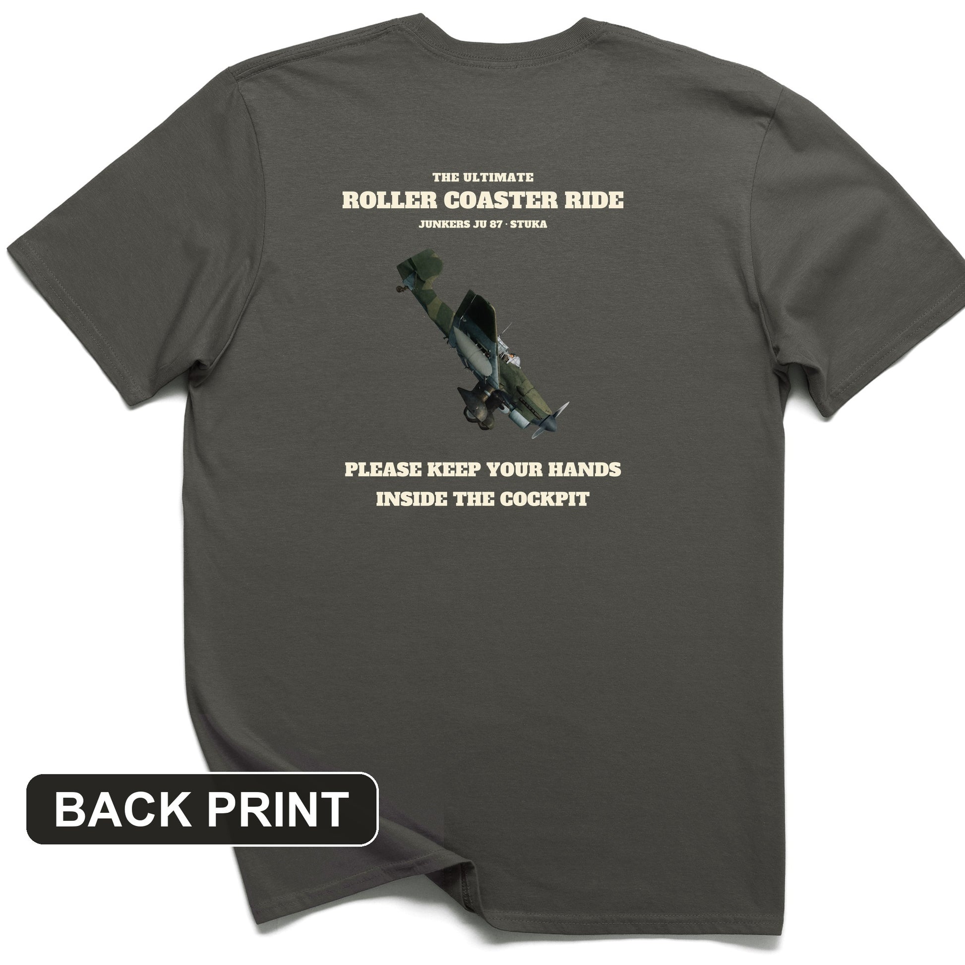 Stuka Roller Coaster Ride Back Print T-Shirt