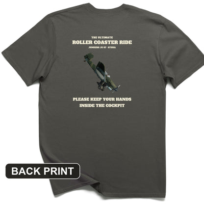 Stuka Roller Coaster Ride Back Print T-Shirt