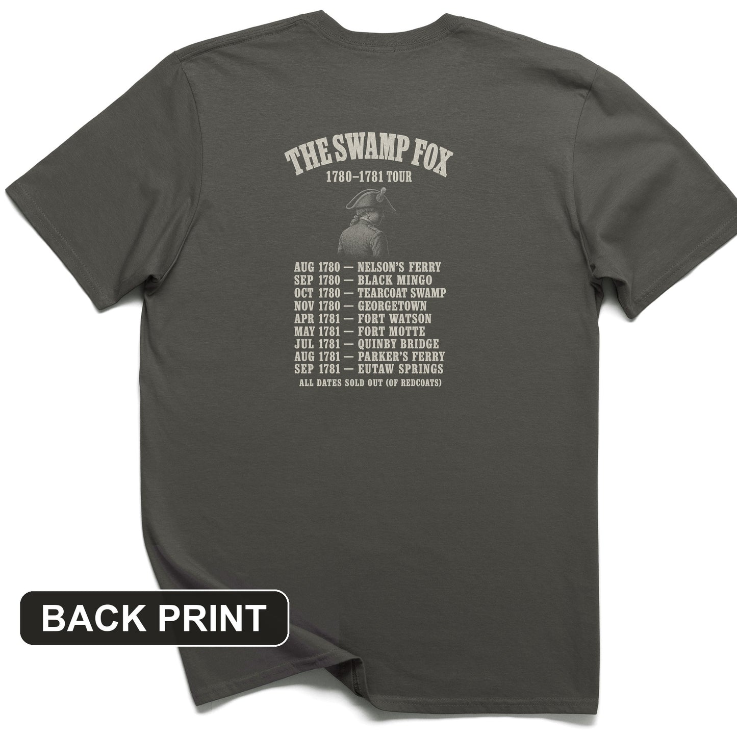 Swamp Fox World Tour Back Print T-Shirt