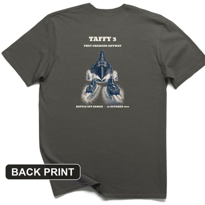 Taffy 3 - They Charged Anyway Back Print T-Shirt