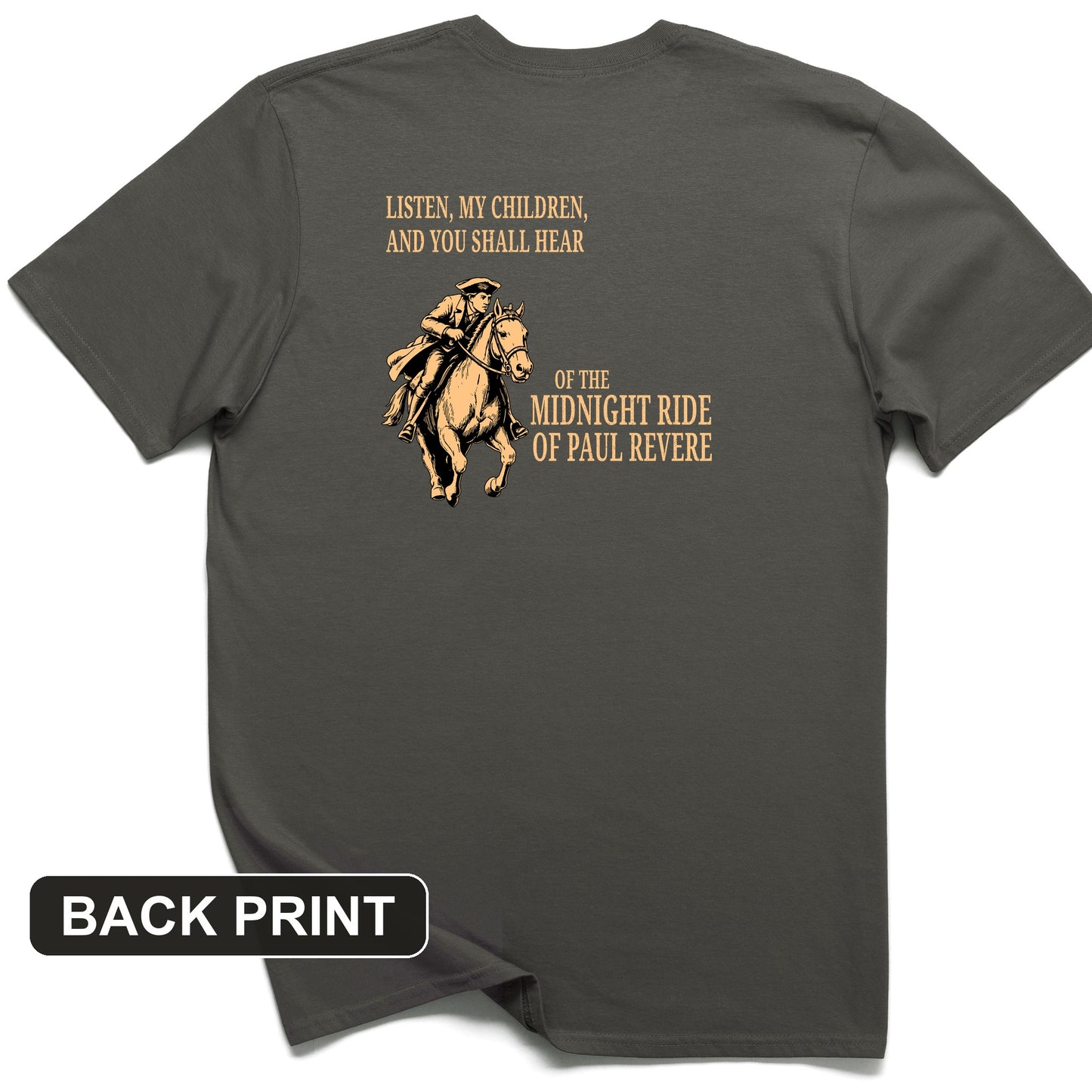 The Midnight Ride Back Print T-Shirt