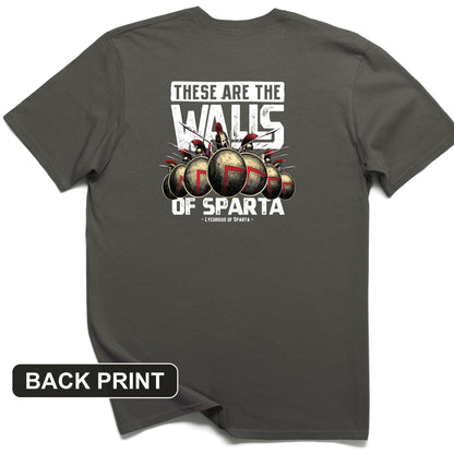 The Walls Of Sparta Back Print T-Shirt