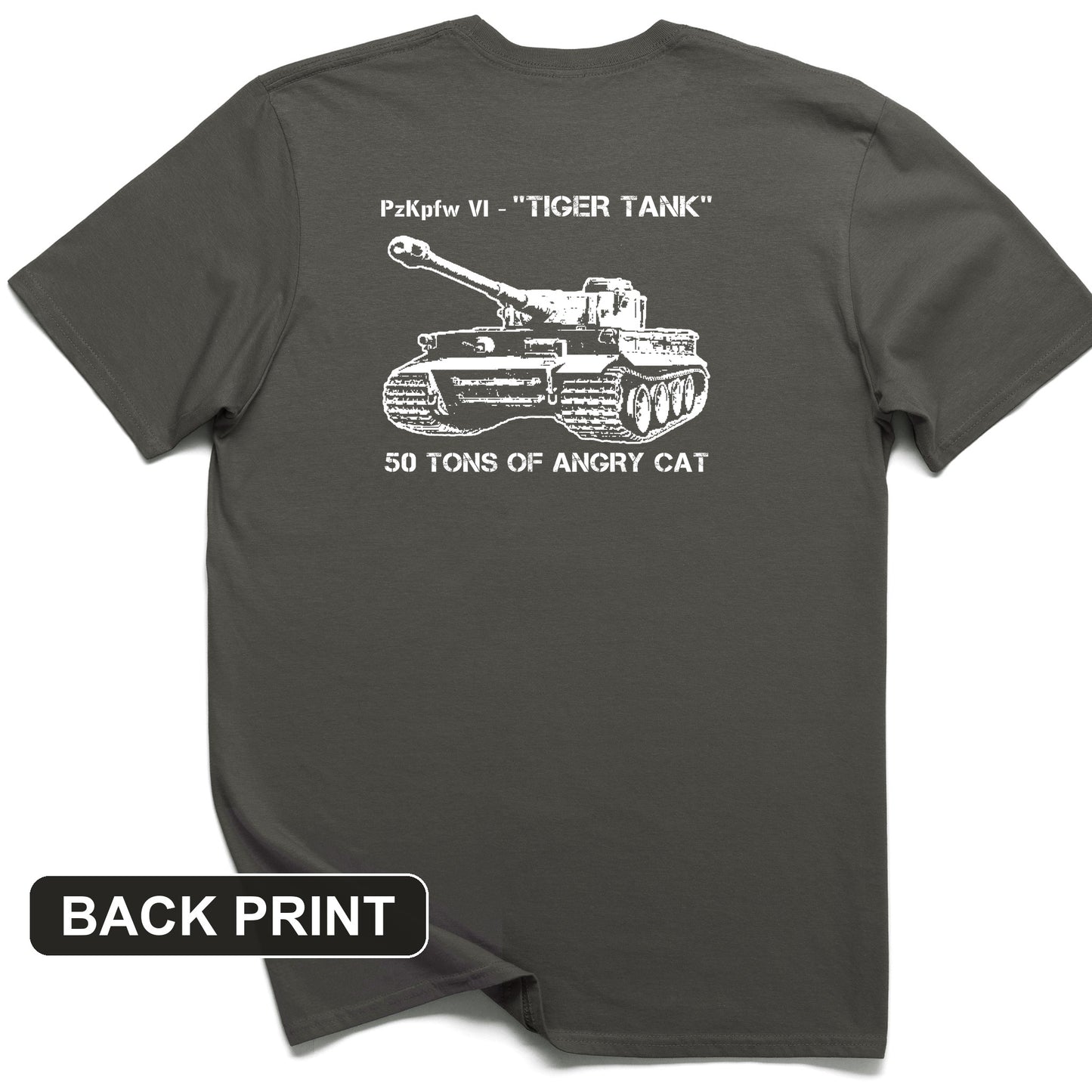 Tiger Tank Back Print T-Shirt