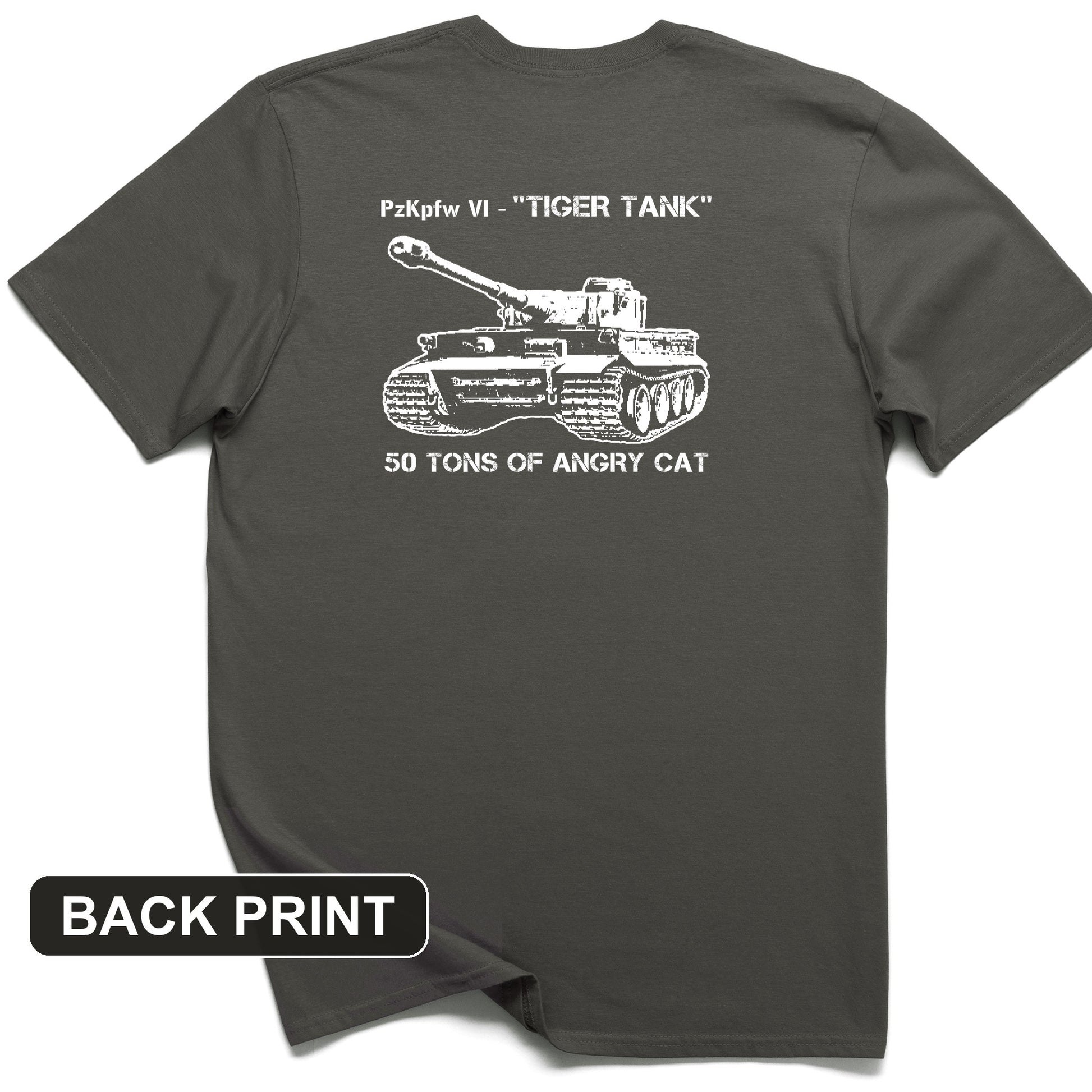 Tiger Tank Back Print T-Shirt