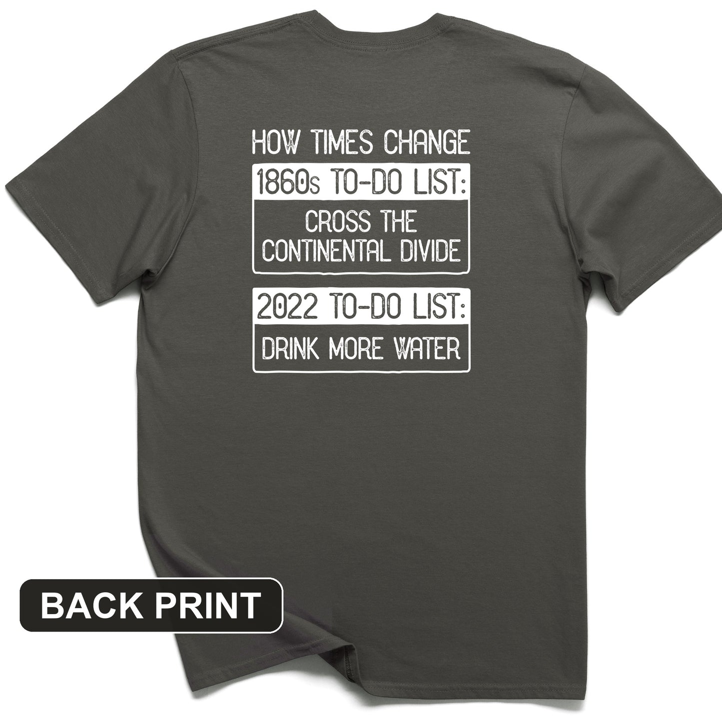 To-Do List Back Print T-Shirt
