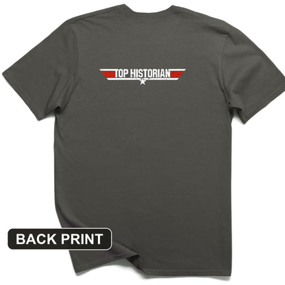 Top Historian Back Print T-Shirt