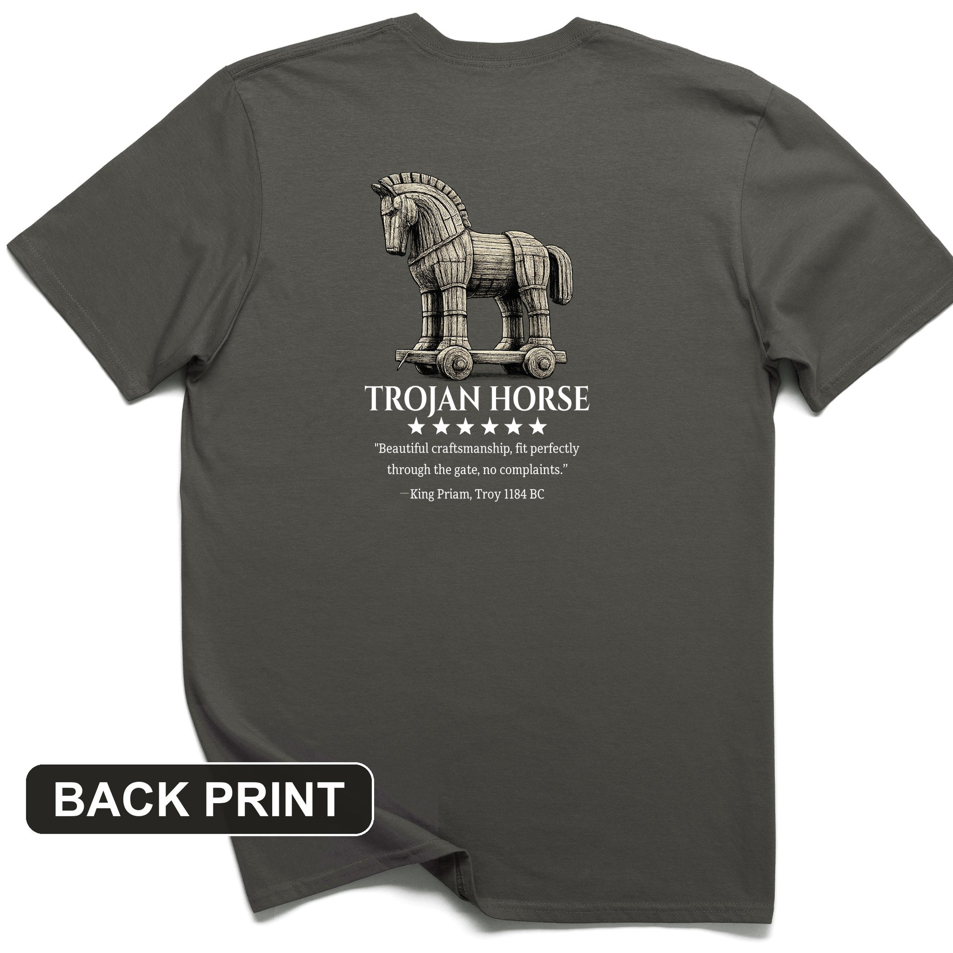 Trojan Horse Back Print T-Shirt