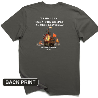 Turn The Ships Back Print T-Shirt