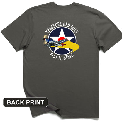 Tuskegee Red Tails Back Print T-Shirt