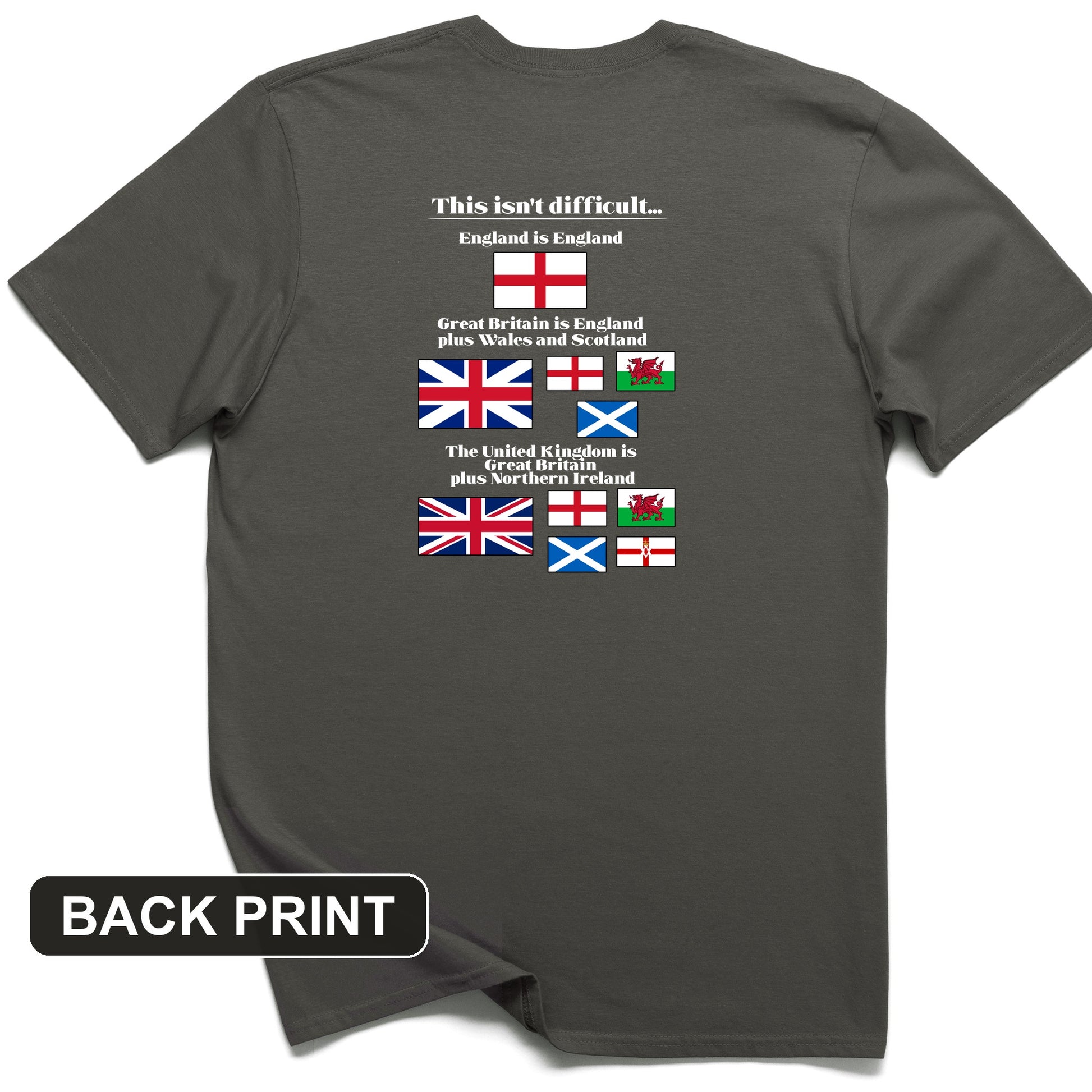 UK Make-up Back Print T-Shirt
