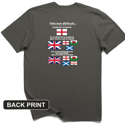 UK Make-up Back Print T-Shirt