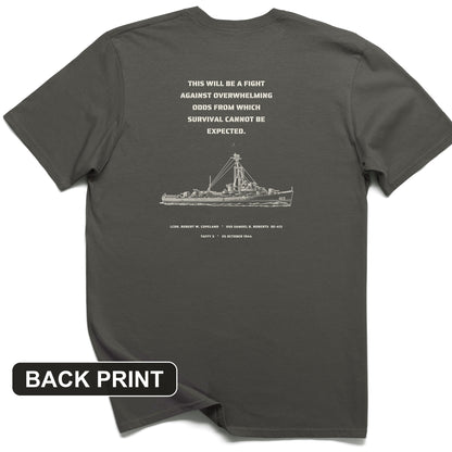 USS Samuel B. Roberts - Last Stand off Samar Back Print T-Shirt