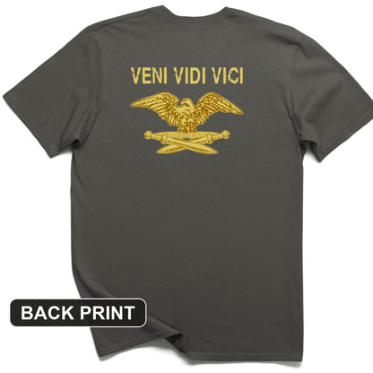 Veni Vidi Vici Back Print T-Shirt