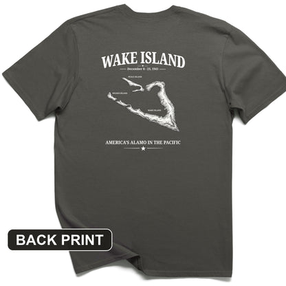 Wake Island - Alamo Back Print T-Shirt