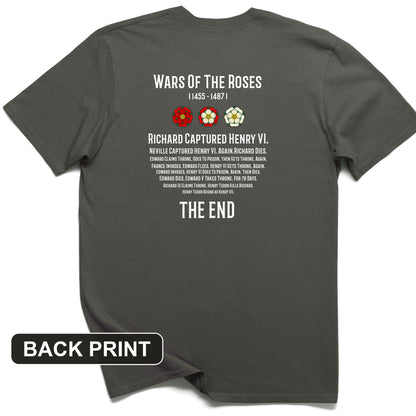 Wars Of The Roses Back Print T-Shirt