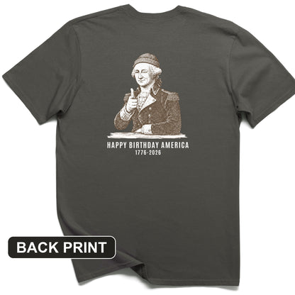 Washington Beanie Back Print T-Shirt