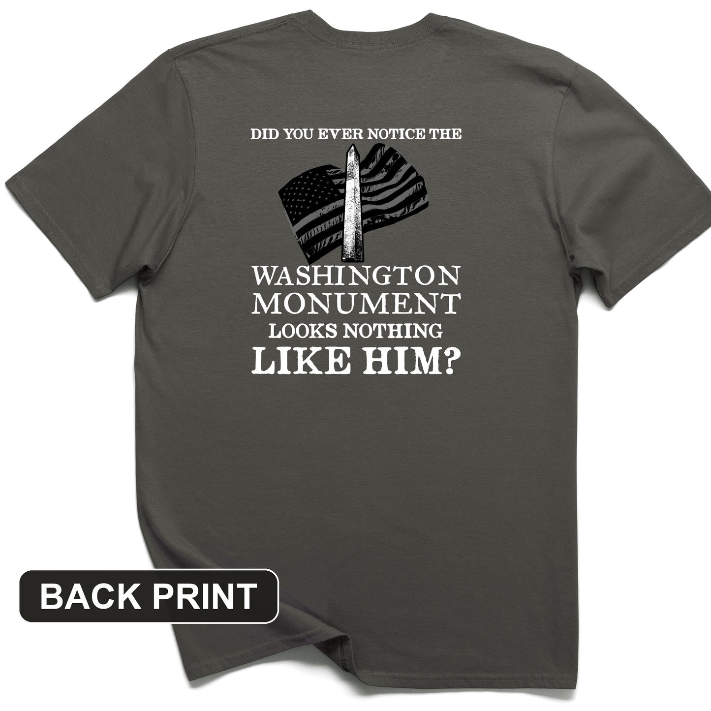 Washington Monument Back Print T-Shirt