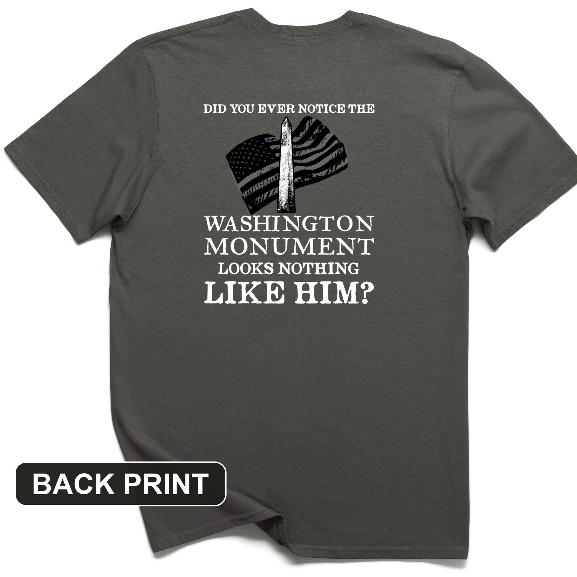 Washington Monument Back Print T-Shirt