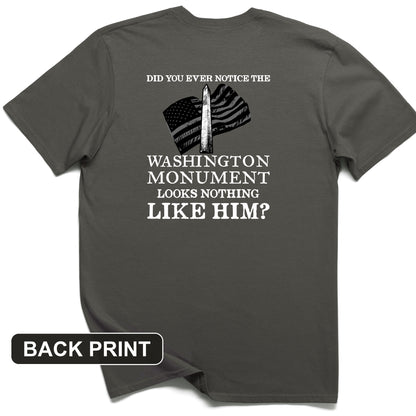Washington Monument Back Print T-Shirt