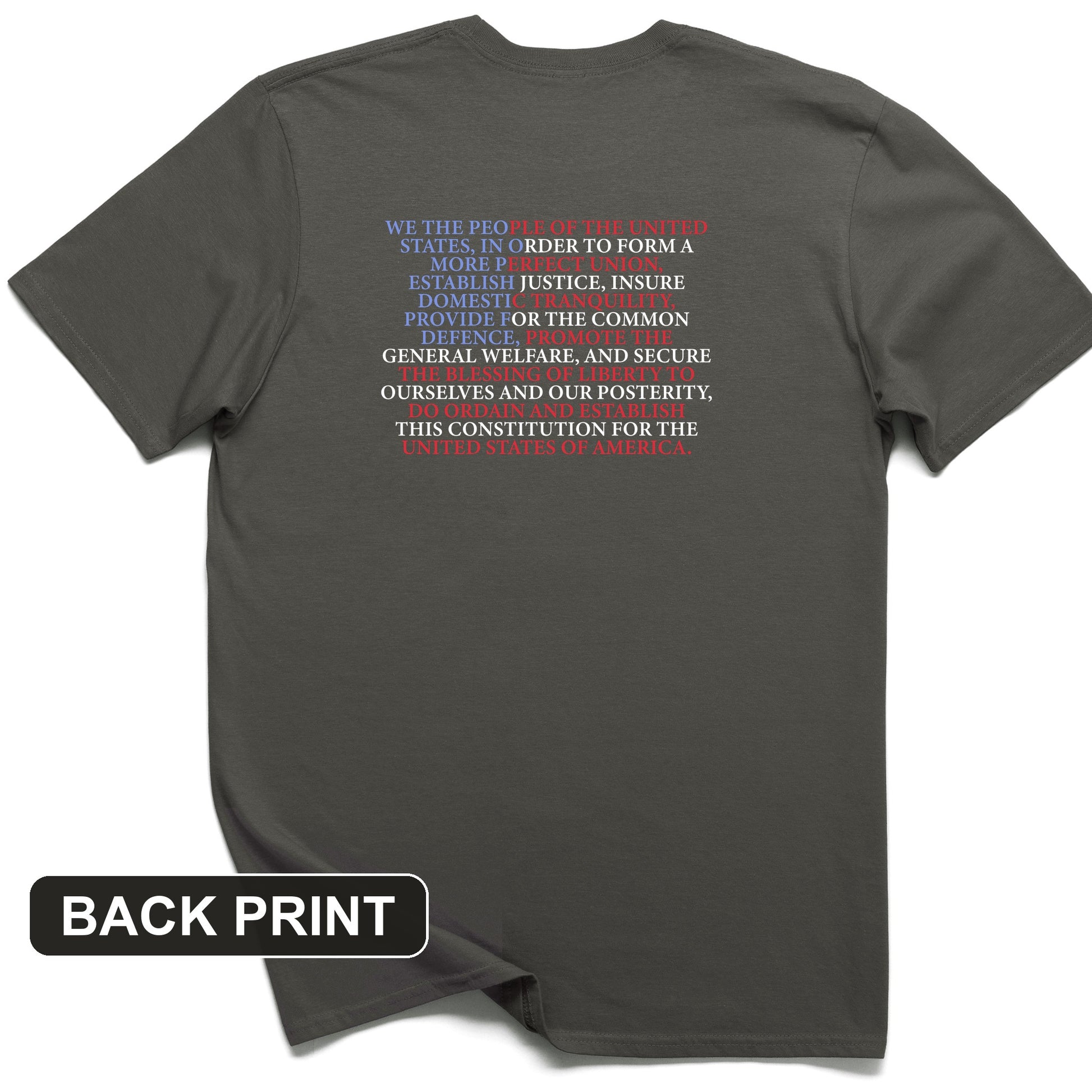 We The People Flag Back Print T-Shirt