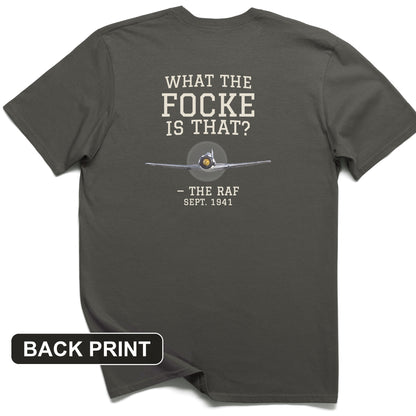 What The Focke Is That Back Print T-Shirt