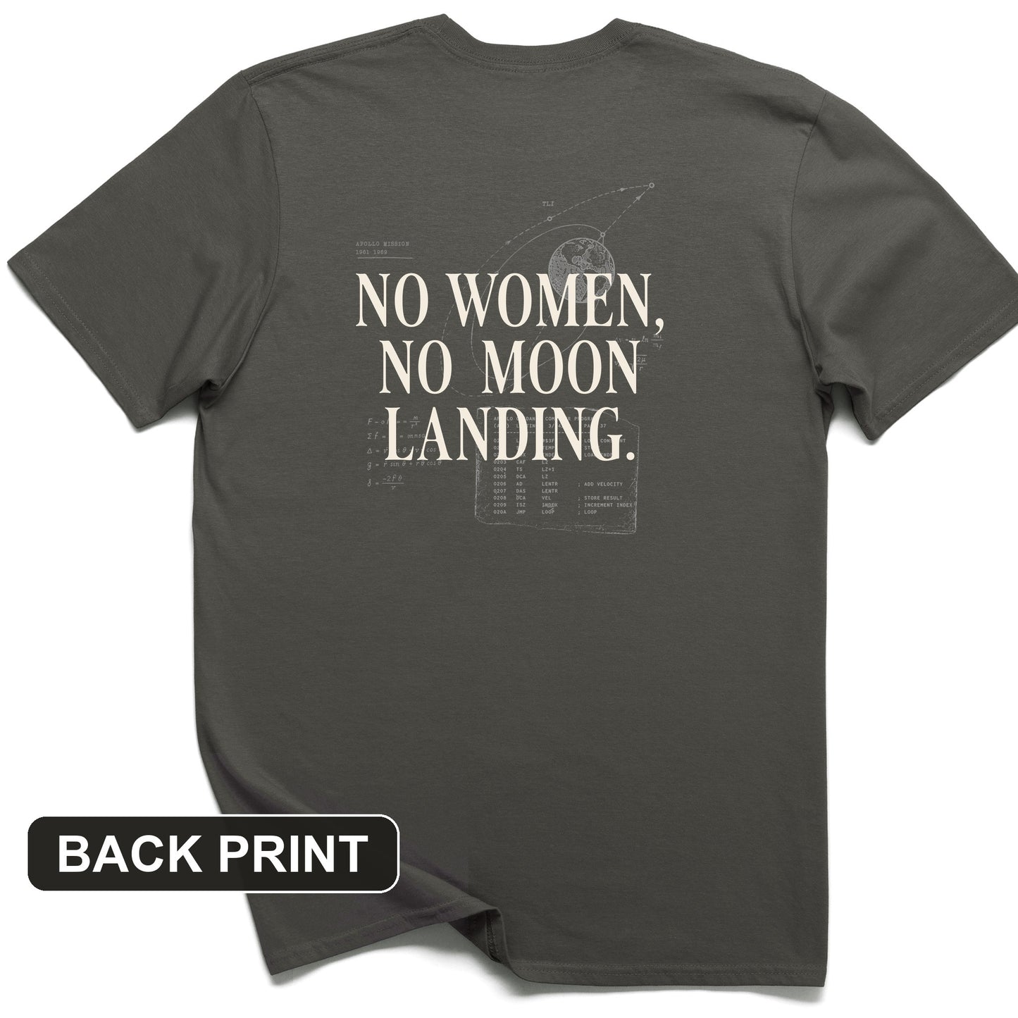 Women of NASA Back Print T-Shirt