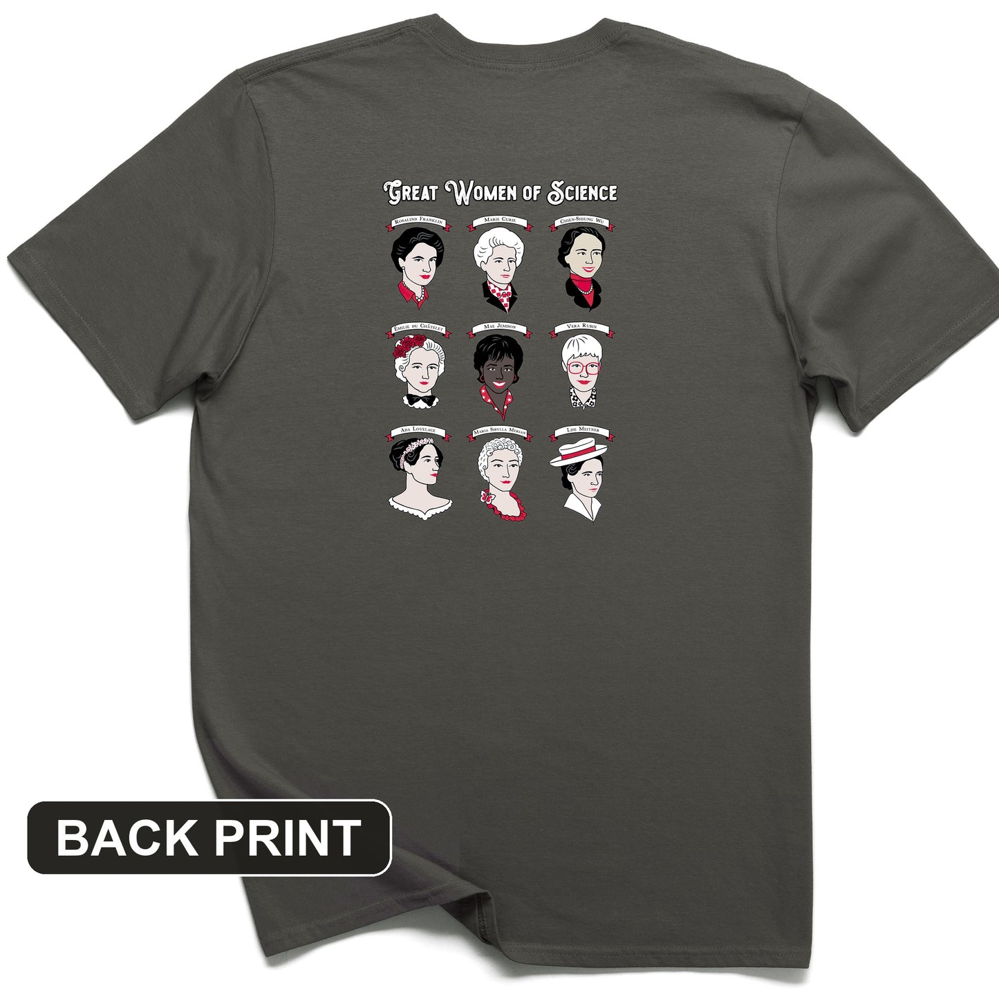 Women of Science Back Print T-Shirt