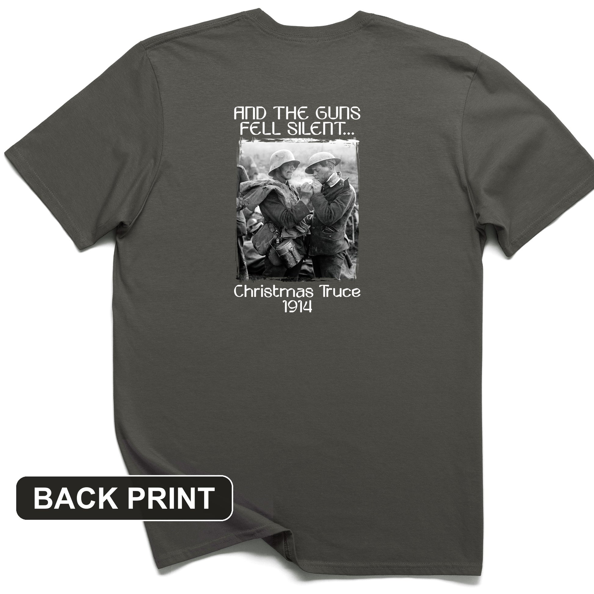 WWI Christmas Truce Back Print T-Shirt