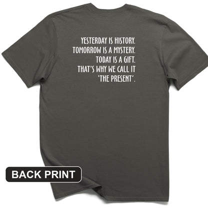Yesterday Is History Back Print T-Shirt
