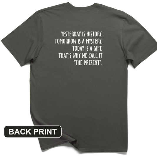 Yesterday Is History Back Print T-Shirt