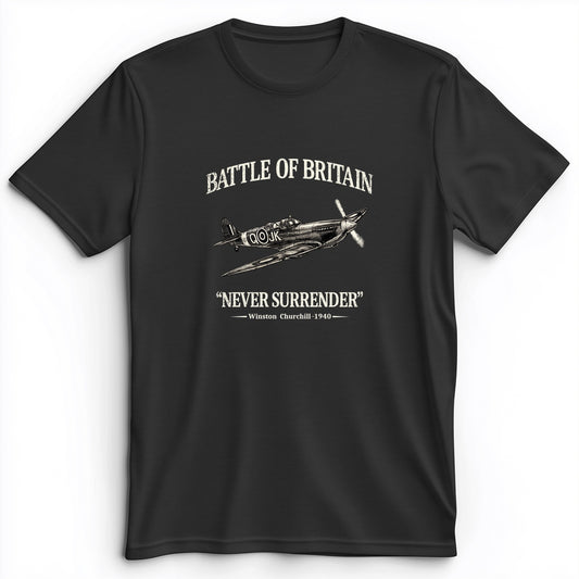 Battle of Britain Never Surrender Premium Tee