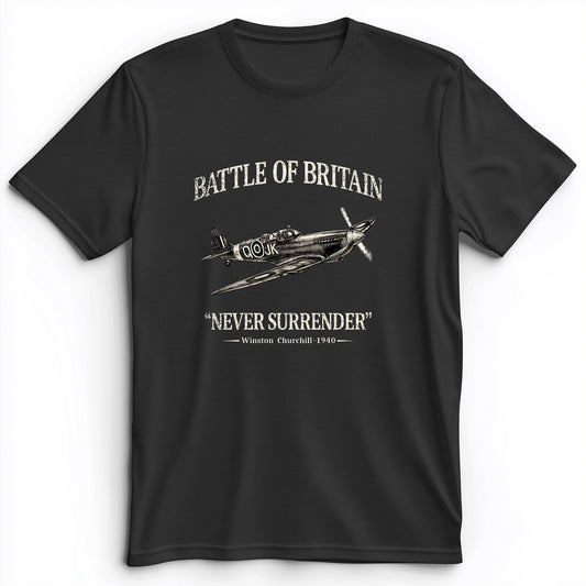 Battle of Britain Never Surrender Premium Tee