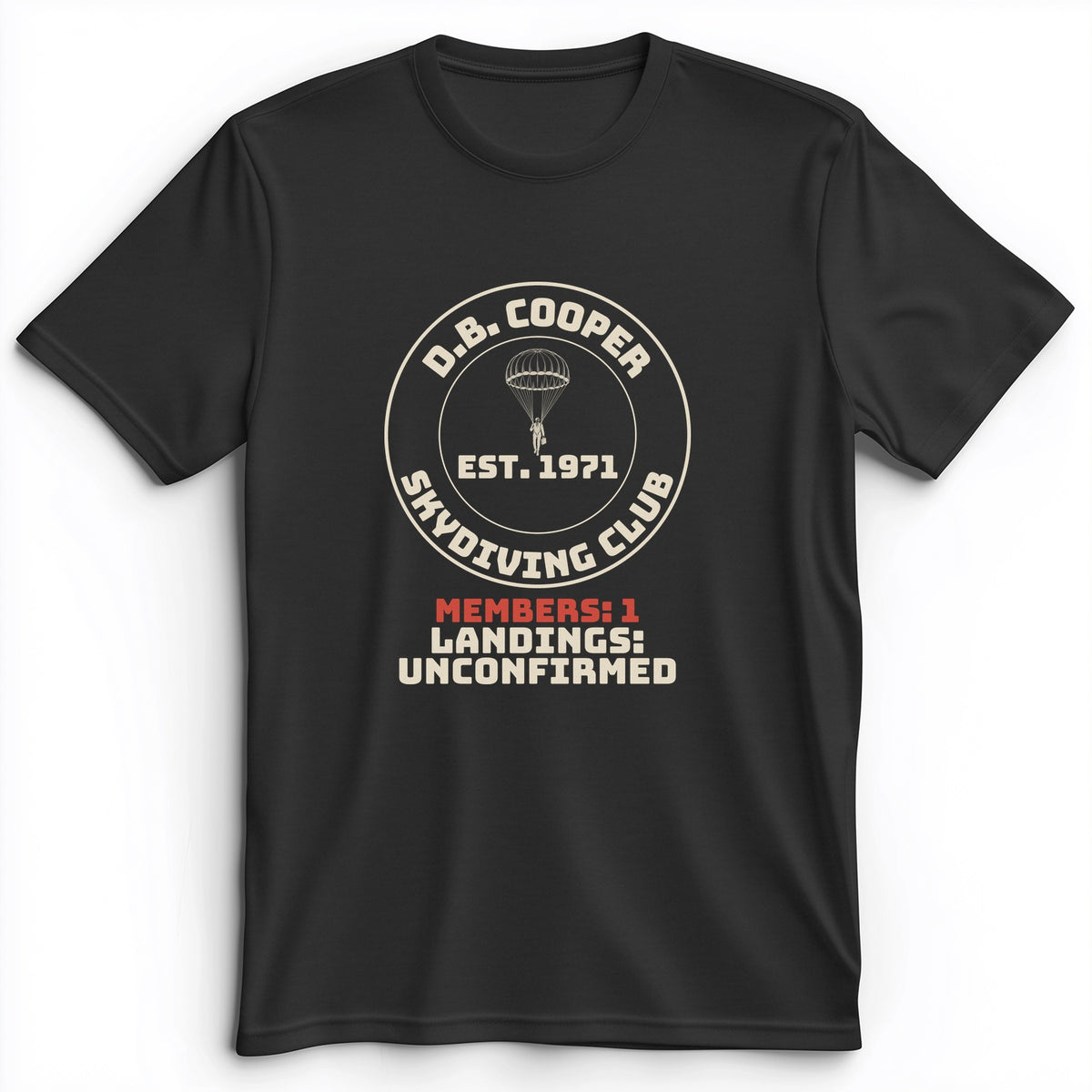 DB Cooper Skydiving Club Premium Tee