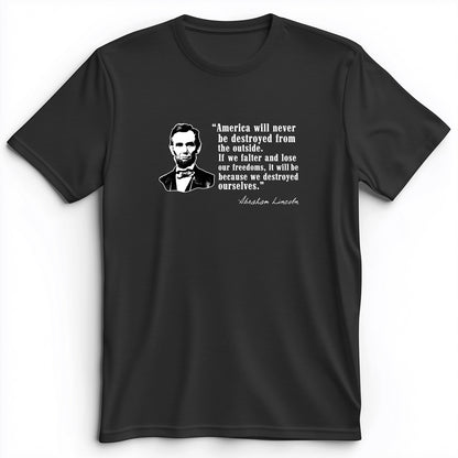 Destroyed Ourselves Lincoln Premium Tee