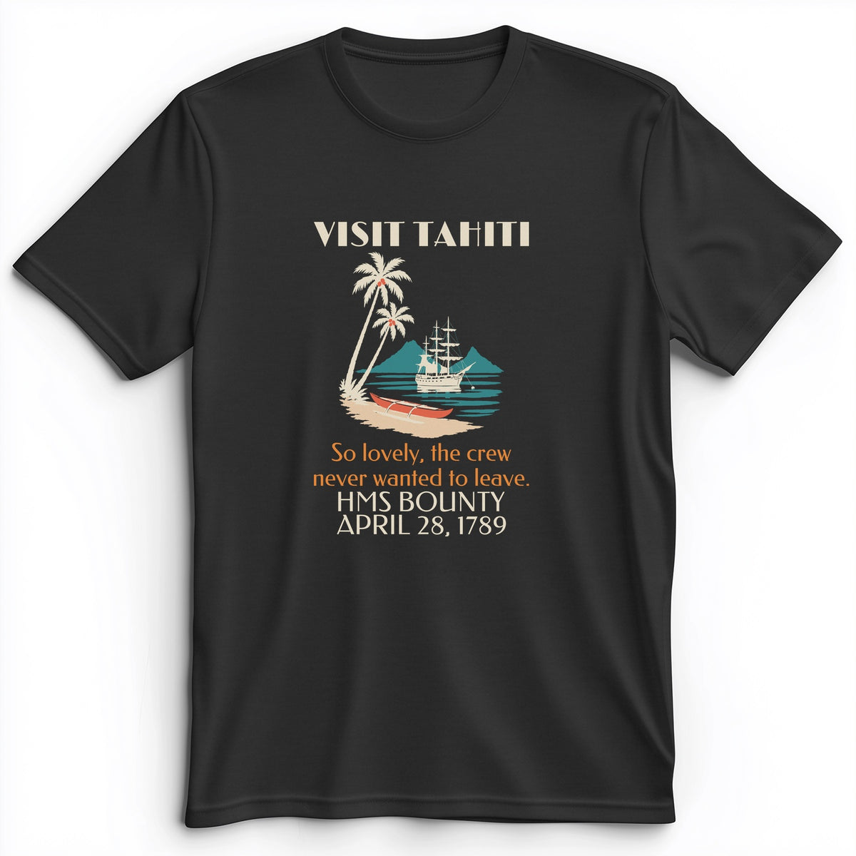 Visit Tahiti HMS Bounty 1789 Premium Tee