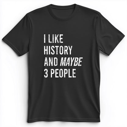 I Like History And Maybe 3 People Premium Tee