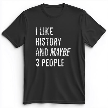 I Like History And Maybe 3 People Premium Tee