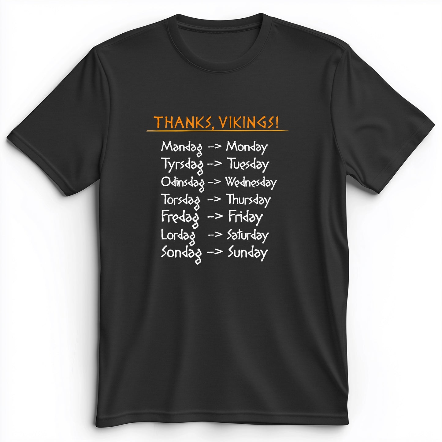 Nordic Gods Days Of The Week Premium Tee