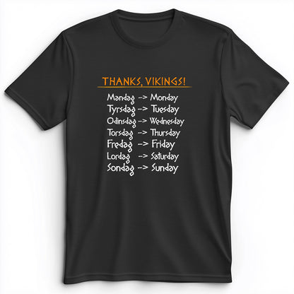 Nordic Gods Days Of The Week Premium Tee